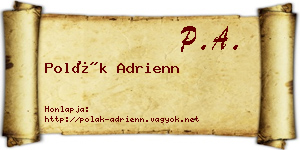 Polák Adrienn névjegykártya